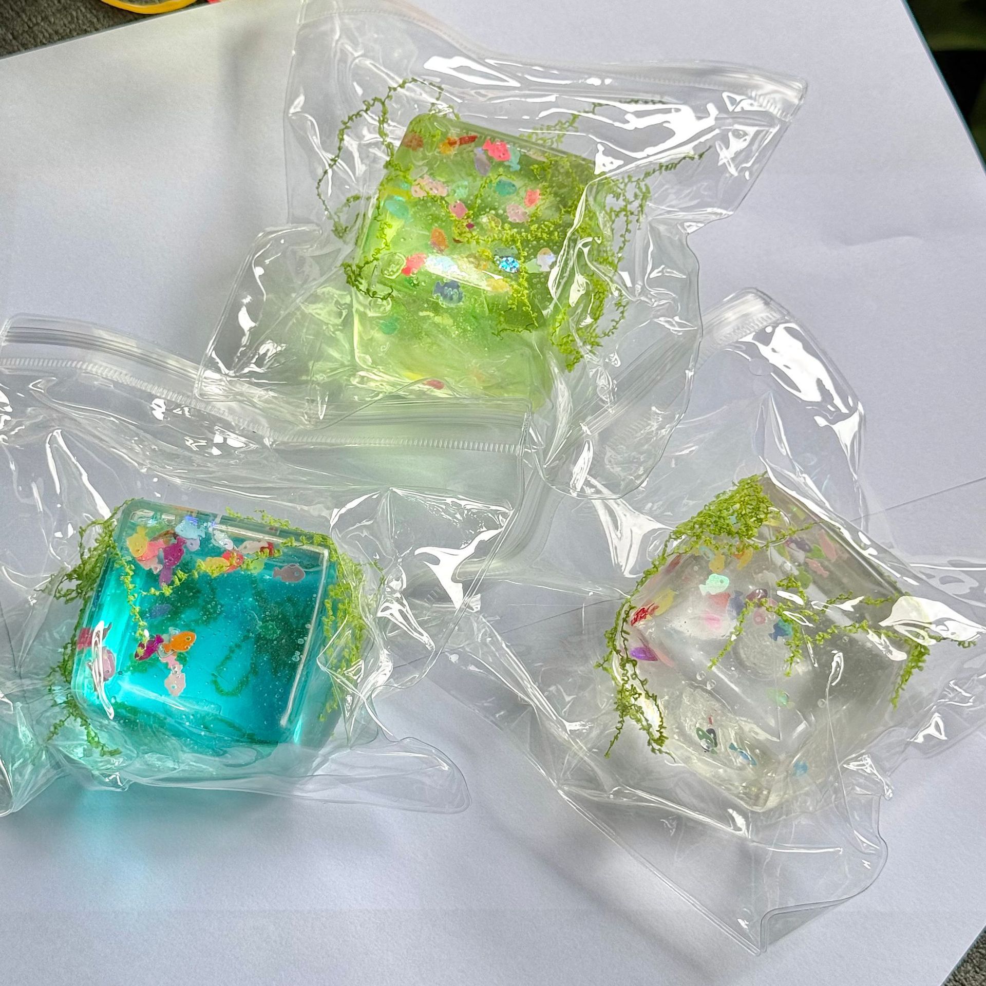 梦幻海底水感解压玩具透明仿硅胶捏捏乐创意生日礼物批发减压玩具食品酒水水产零食鱼类零食详情5