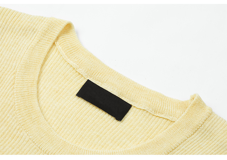 U领冰丝针织衫短袖女修身夏季基础短款T恤上衣2025新款详情8