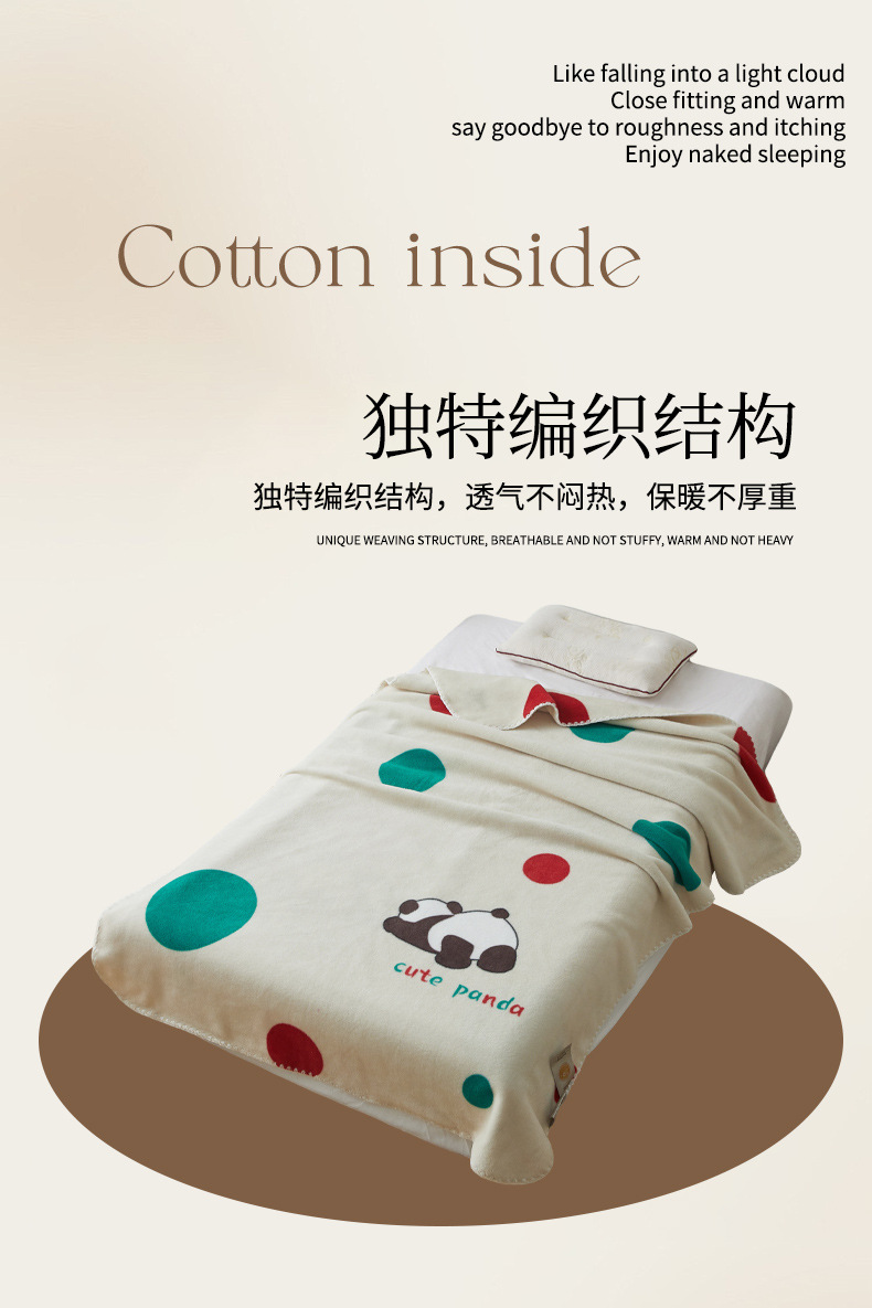 The new wool fleece is soft and comfortable. It features a simple design and is available in various specifications for office naps and car multi-functional blankets pic 6