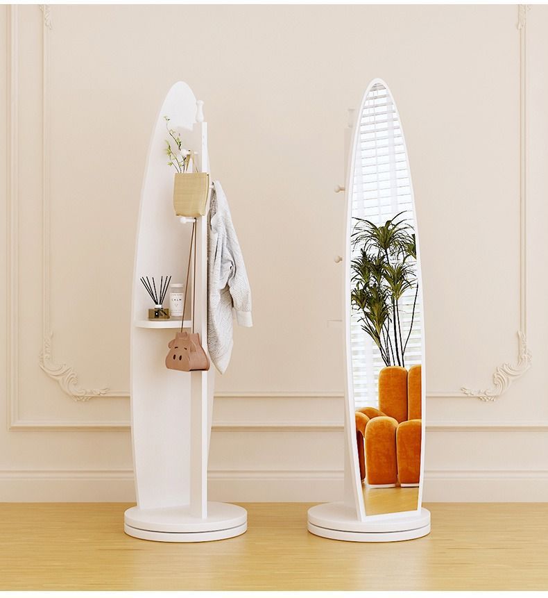 全身镜高清不变形家用旋转异形镜客厅落地网红镜立式挂衣架镜详情19