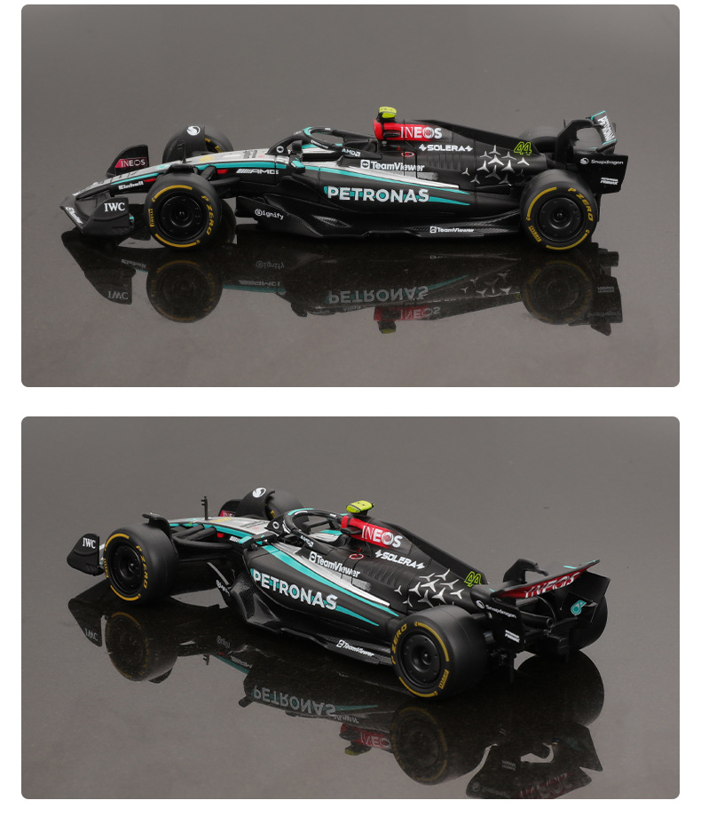 2024 1:43 scale simulation Mercedes-Benz w15 racing car model alloy car model AMGF1 formula toy wholesale pic 10