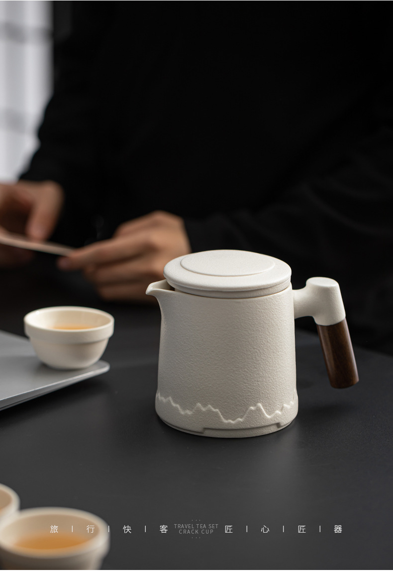 日式旅行茶具套装黑陶快客杯便携式收纳功夫泡茶器伴手礼定制logo详情27