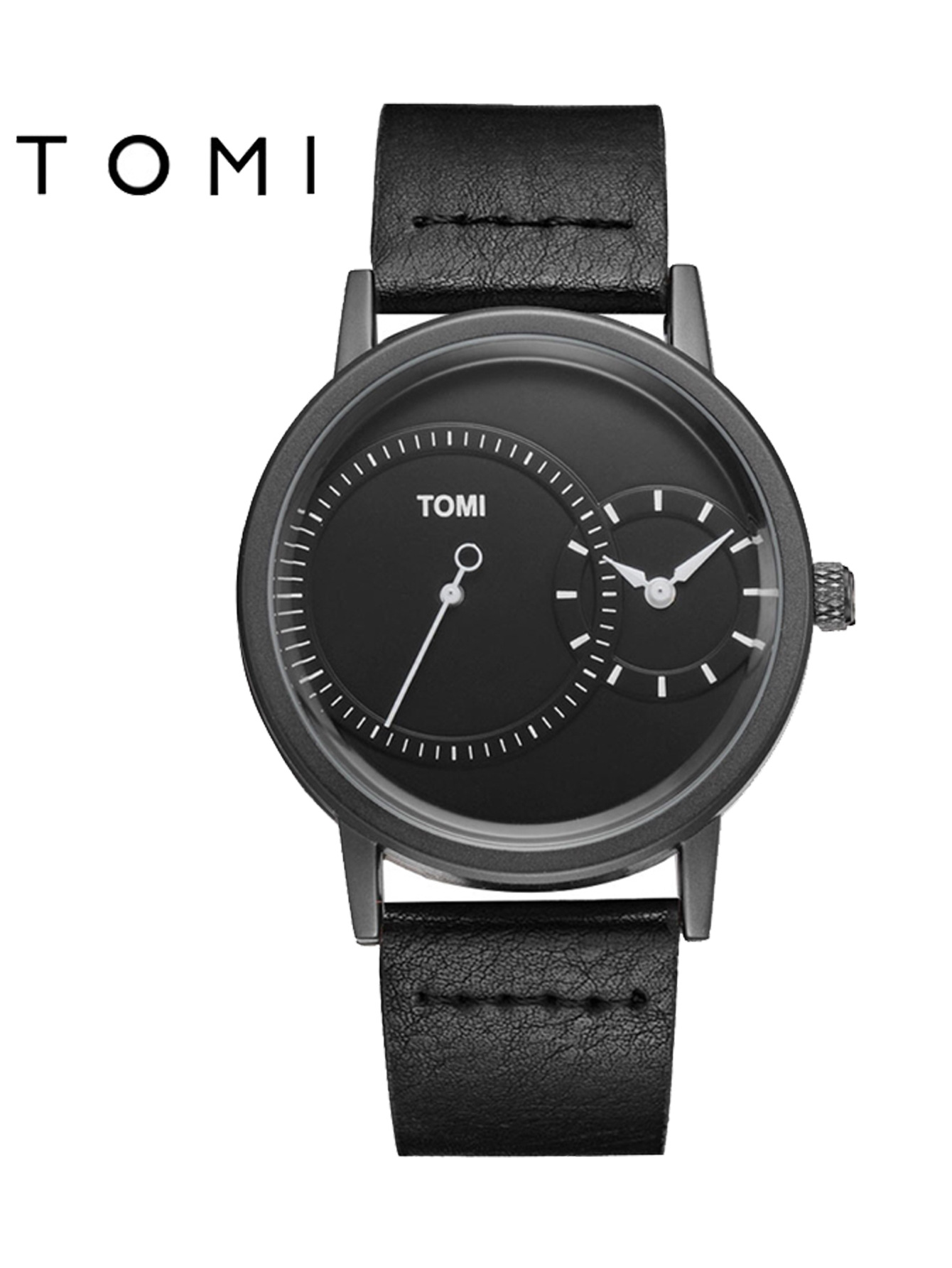 【厂家直供】TOMI特米两针半时尚简约手表男女创意原宿风石英腕表详情6