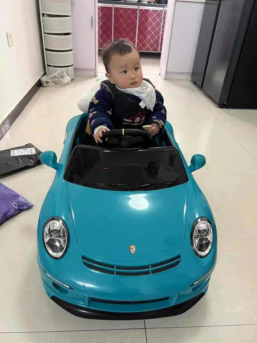 好来喜RUF儿童电动车四轮汽车遥控玩具可坐人小孩婴儿宝宝童车car详情24