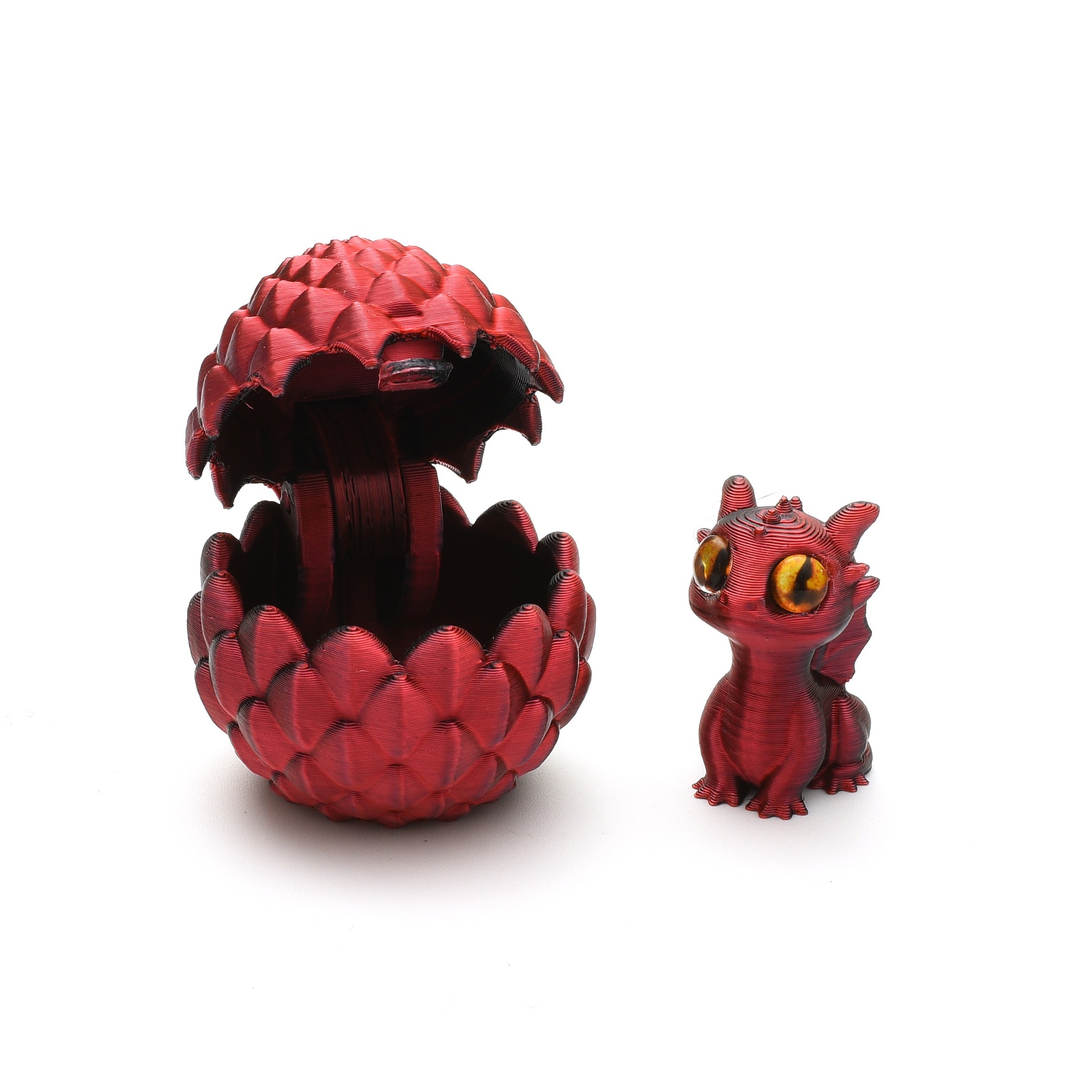 【跨境爆款】3D打印水晶小龙蛋套装玩具摆件桌面儿童迷你桌面装饰详情5