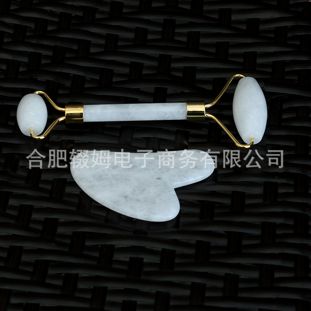 工厂直销紫水晶玉石滚轮按摩器专用脸部刮痧按摩美容棒美容院推拿馆用详情38
