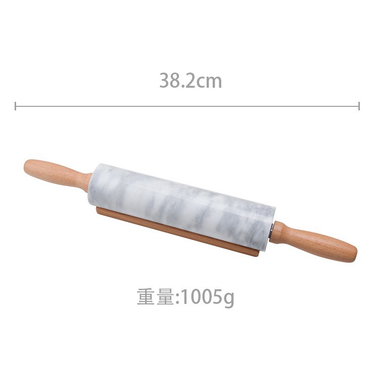 Nordic marble rolling pin roller, large rolling pin, household dumpling wrapper rolling pin, baking Western pastry walking hammer pic 9