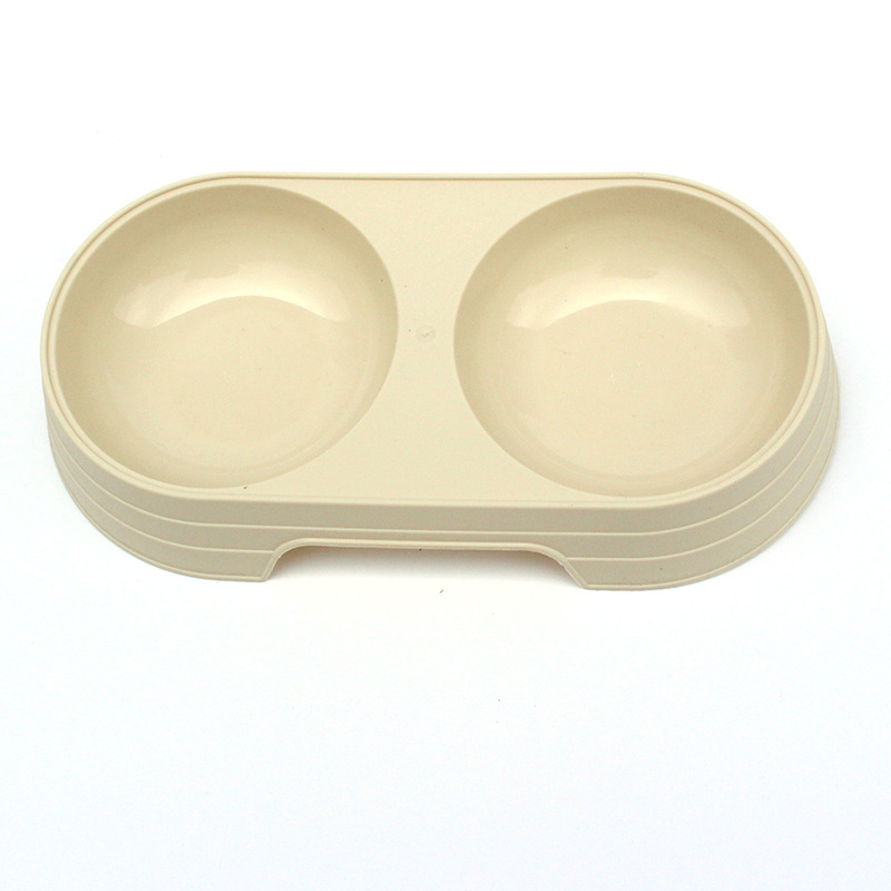 小麦秸秆宠物双碗 狗碗 猫咪狗狗喝水吃饭两用饭盆 宠物用品详情5