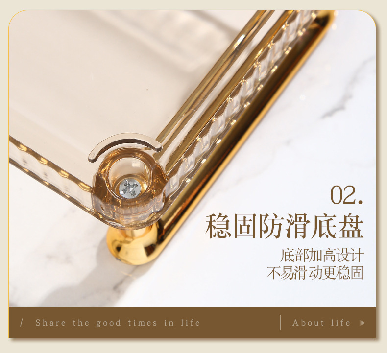 家用轻奢零食盘客厅茶几糖果盒水果盘 KTV分格干果小吃盘收纳盒详情12