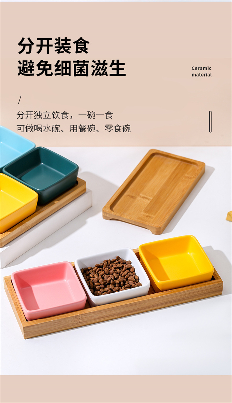 宠物彩色食盆宠物用品喂食碗宠物碗宠物自动喂食器宠物食盆耐用实用多色款详情7