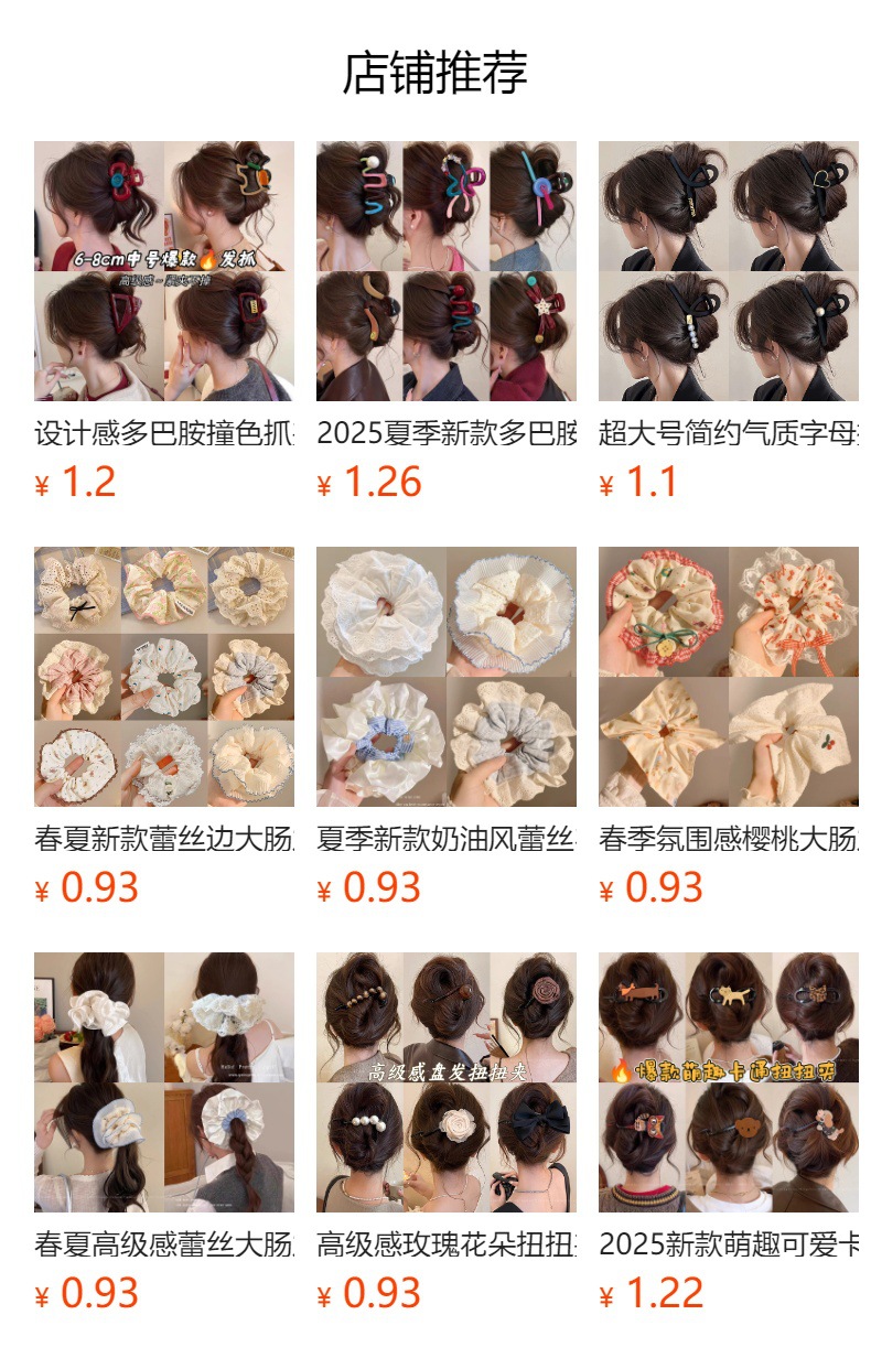 High-end rose flower twist clip for women 2025 new style, back head straight clip, grab clip, versatile hair clip and hair accessory pic 1