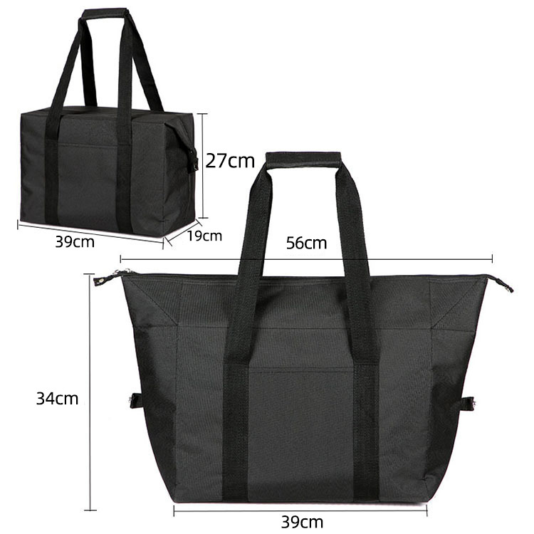 New folding insulated bags, large-capacity ice packs, outdoor hand-held aluminum foil preservation picnic bags from the manufacturer are in stock for cross-border use pic 9