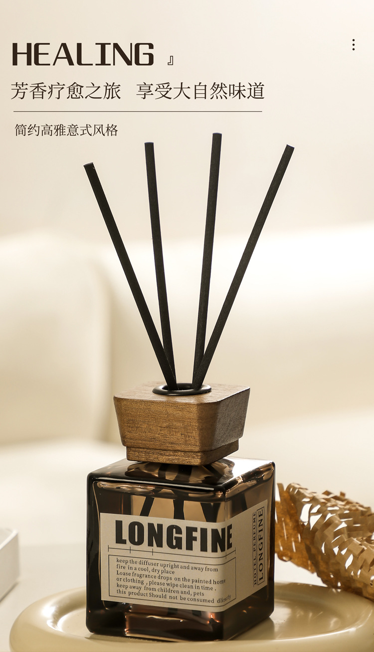 Flameless rattan aromatherapy, indoor hotel, home decoration, high-end fragrance, toilet, fresh deodorizing, diffuser aromatherapy pic 5