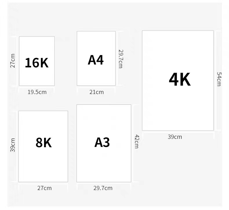 厂家批发160G加厚水彩纸4K素描纸8K水粉纸美术生画室美术专用纸详情1