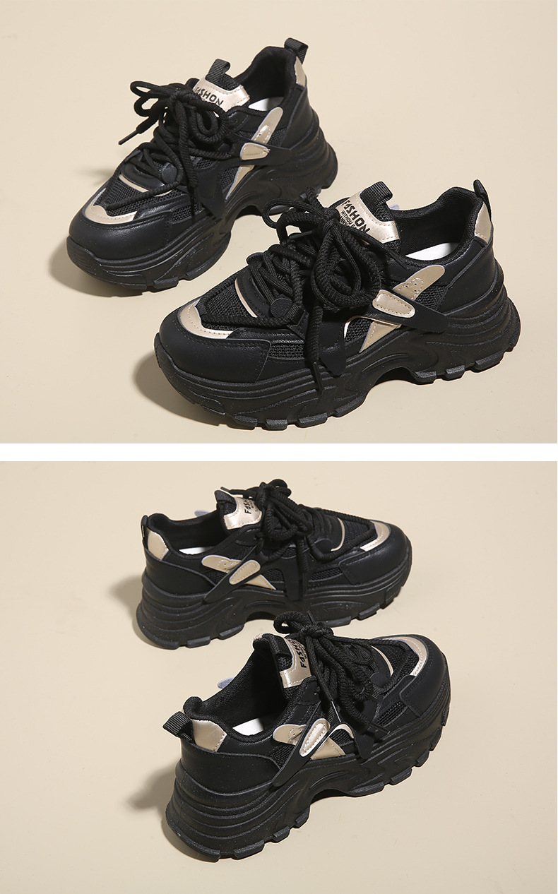 高级感莆田老爹鞋女2024年新款春夏透气显脚小码34软底运动跑步鞋详情29