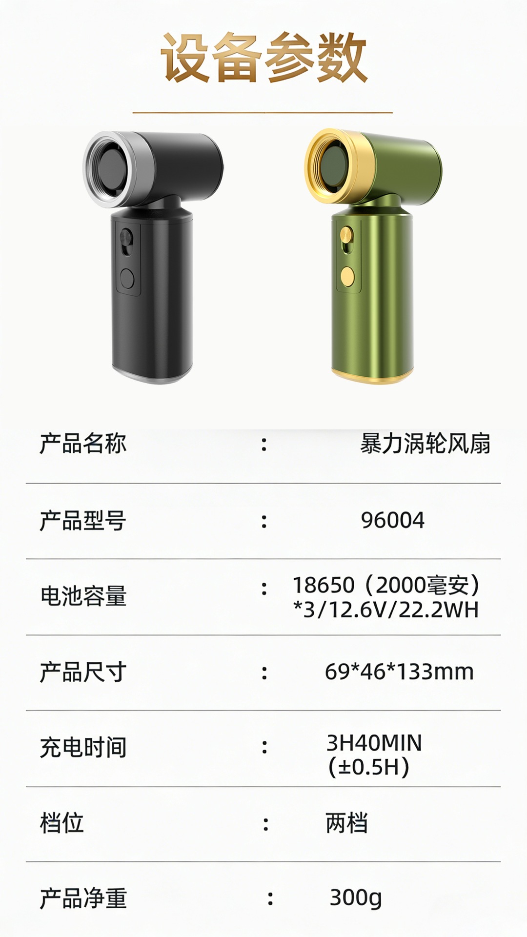 跨境新款手持无线高速吹风机暴力涡轮小风扇大风力无极调速充电款详情7