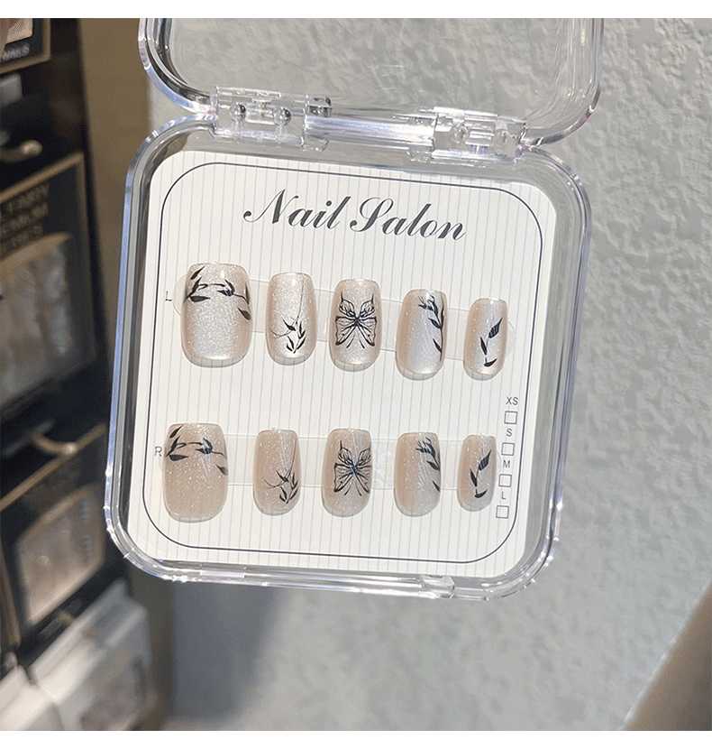 Nail patches, wearable nails, nail patches, hand-worn nails, nail retail 10-piece set pic 2