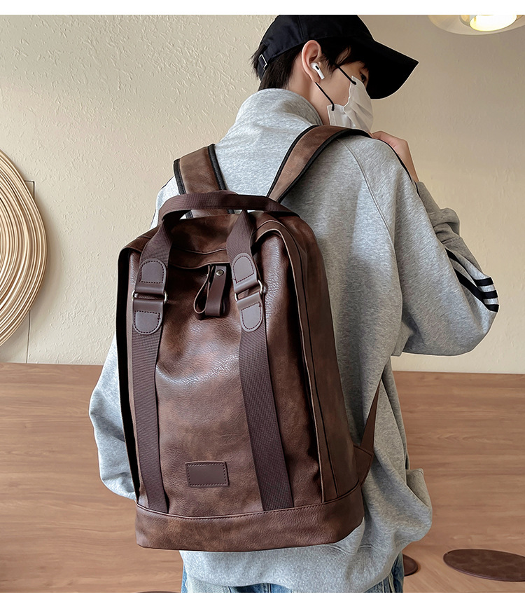 商务电脑包男女同款双肩背包通勤纤薄都市质感休闲男包批发厂家详情13