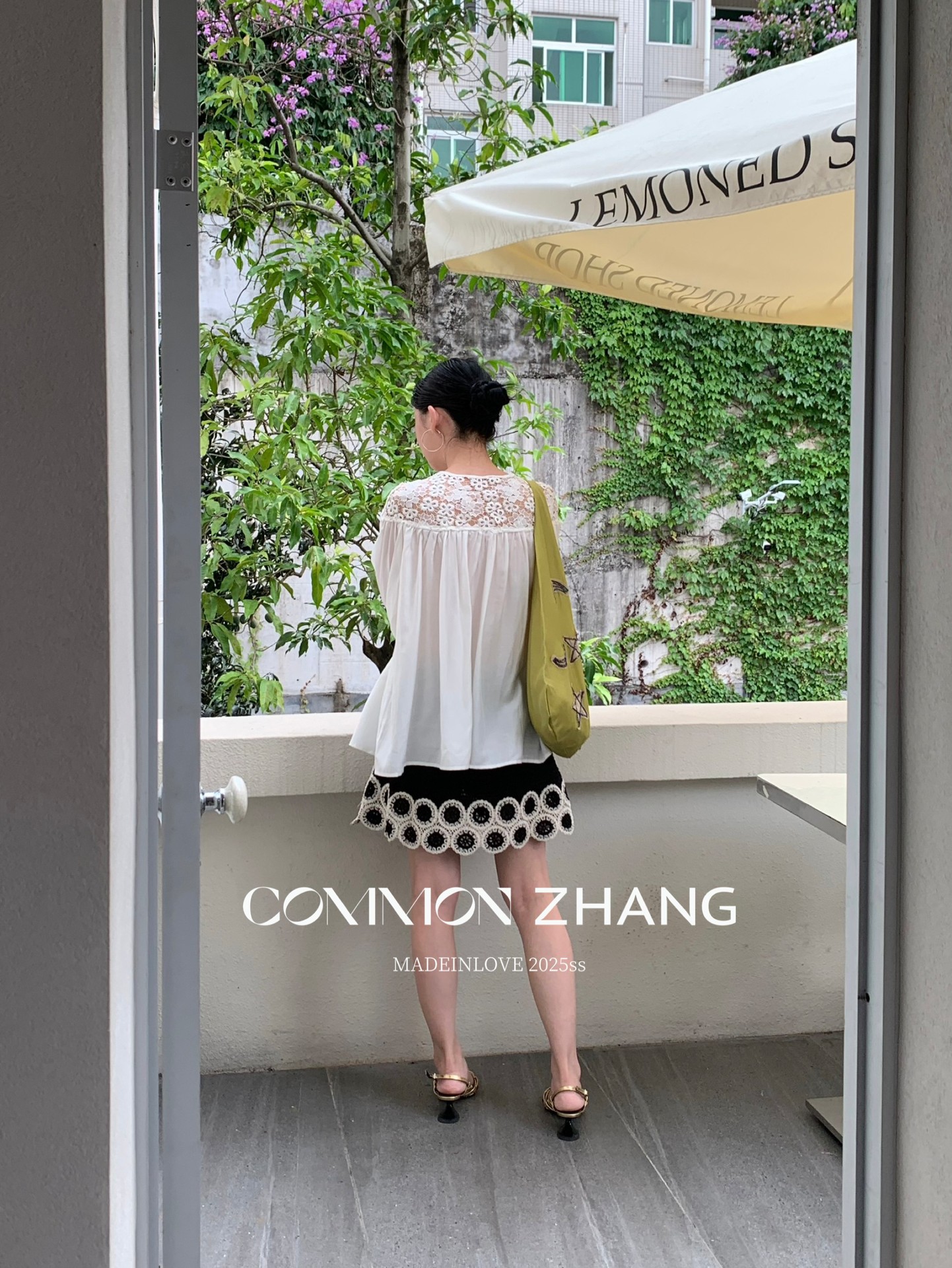 CZ ZHANG Summer French fashion Design sense floral embroidery black versatile low-waisted A-line short skirt B24109 pic 23