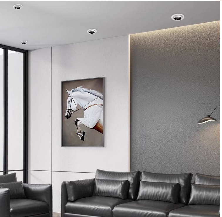 射灯无主灯小山丘嵌入式伸缩灯可调角度服装店家用商用防眩象鼻灯详情13