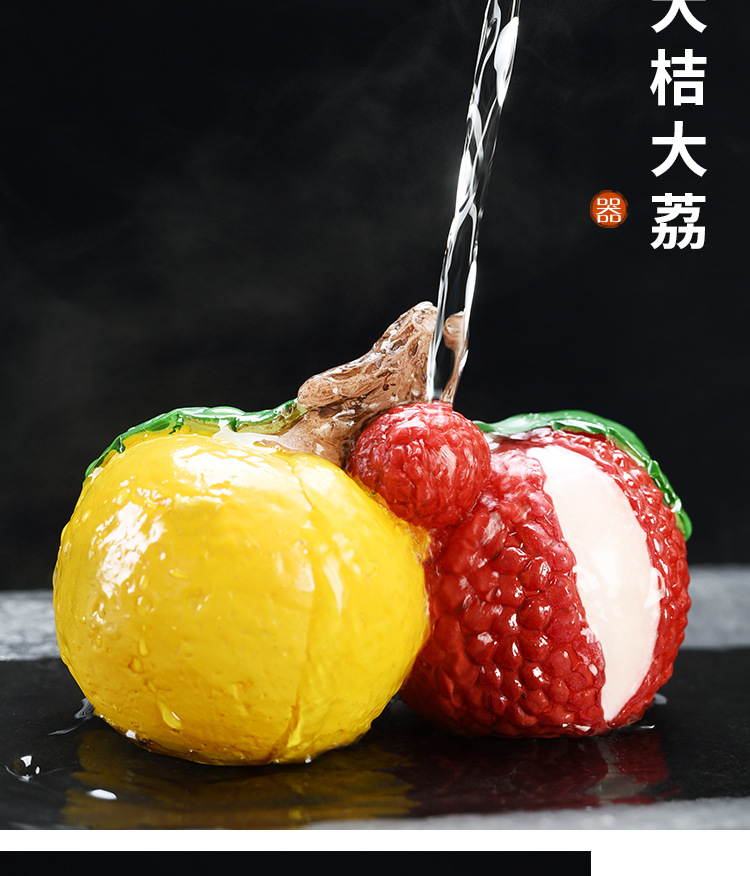 变色荔枝茶宠摆件精品可养创意个性茶玩茶道茶具配件抖音同款茶宠详情12
