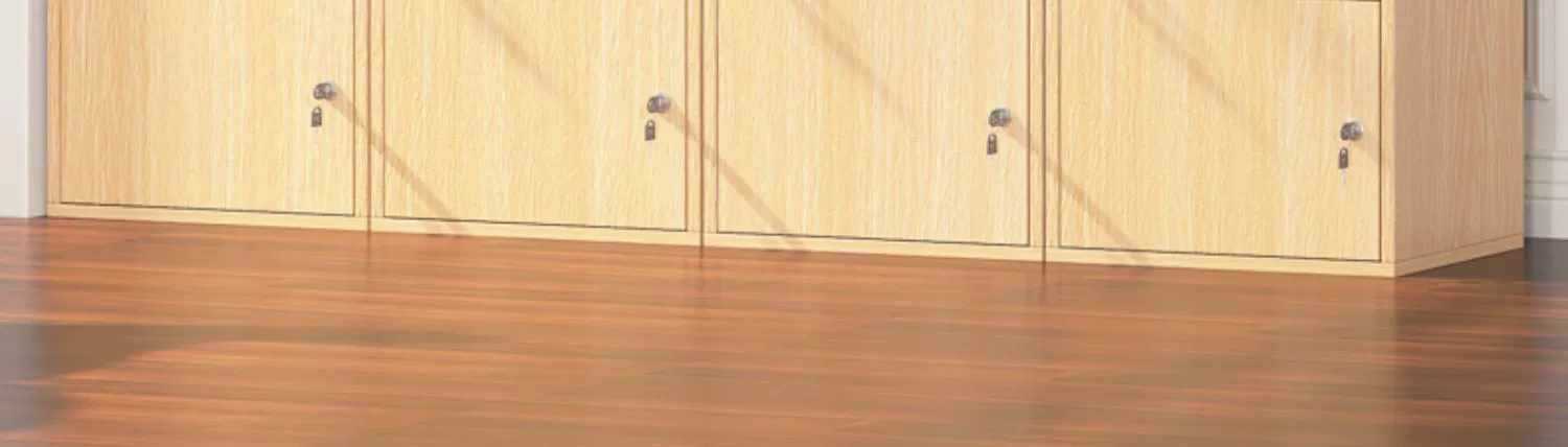 Simple lockable bookcase, floor-standing modern and simple storage cabinet, solid wood color door combination grid cabinet, storage cabinet pic 5