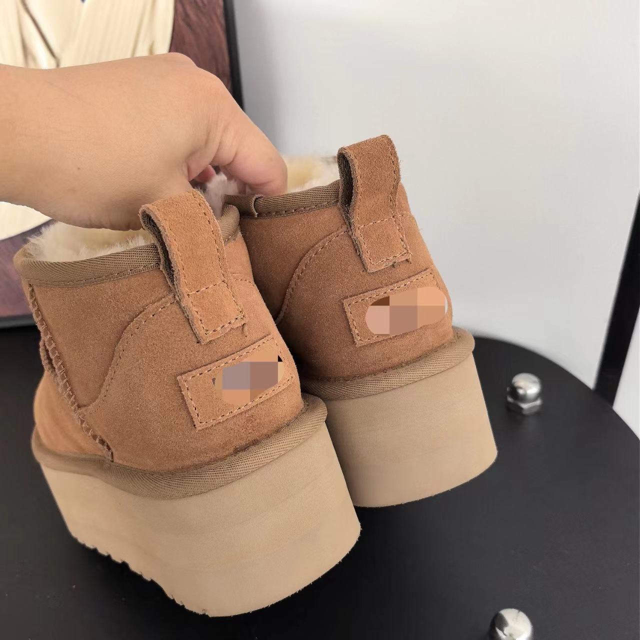 Sangpo Snow Boots for Women, thick-soled 2025 new style, fashionable, versatile, simple short boots, warm, 5 cm cotton shoes, Mera pic 19