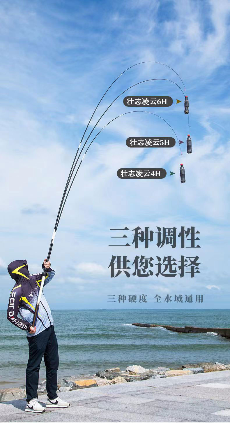 Dawa Zhuangzhi Lingyun fishing Rod handrod super light and super hard 28/19 platform transfer fishing rod Long section fishing rod distribution pic 9