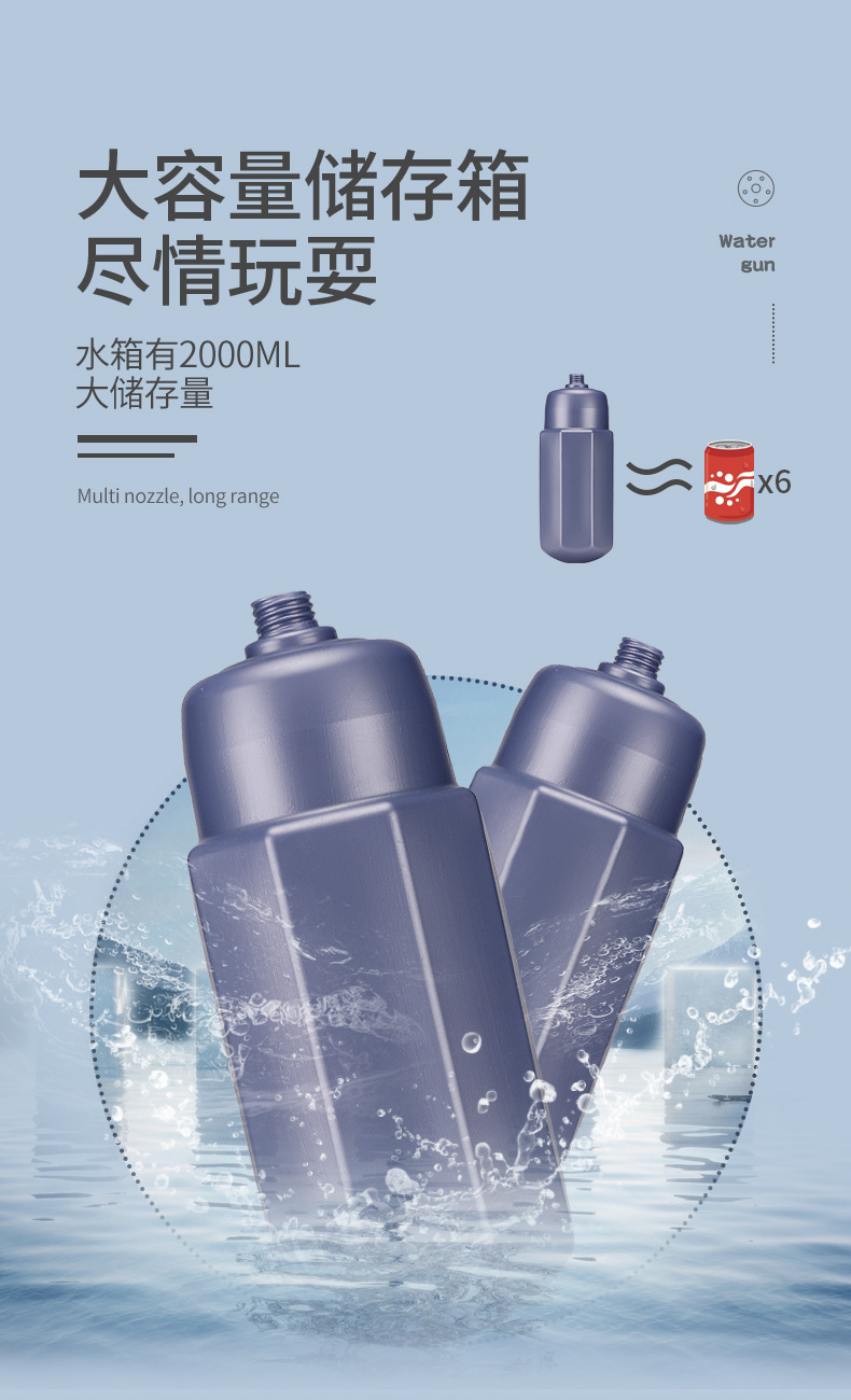 超大号成人水枪玩具大容量2000ml儿童喷水女男孩打水仗网红呲水枪详情28