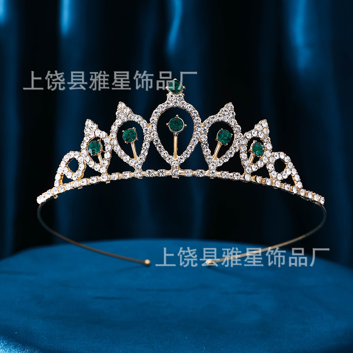 Novia corona de oro barroco estilo coreano tiara de hoja de arce de oro estilo de boda nueva princesa corona accesorios de novia pic 4