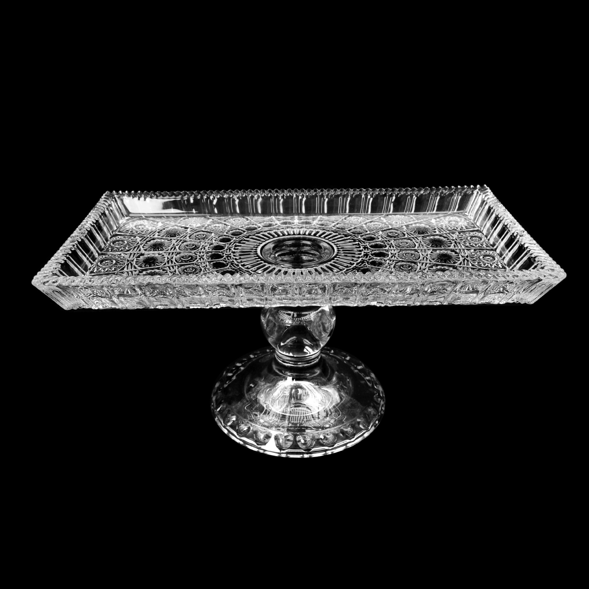 太阳花玻璃脚水果盘果斗糖缸成套系列中东跨境热销详情12