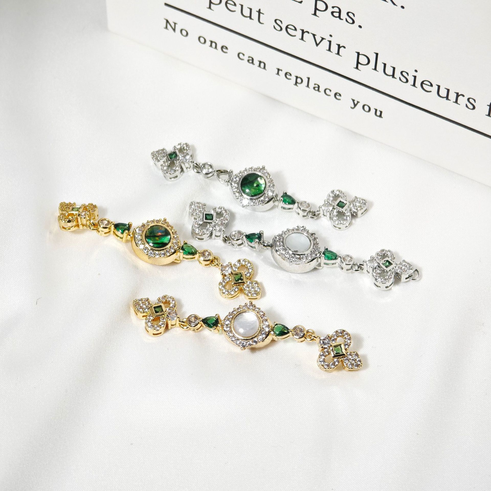 High-end strong color retention necklace clasp, pearl buckle, bracelet buckle, end buckle, universal buckle, diy jewelry accessories pic 9