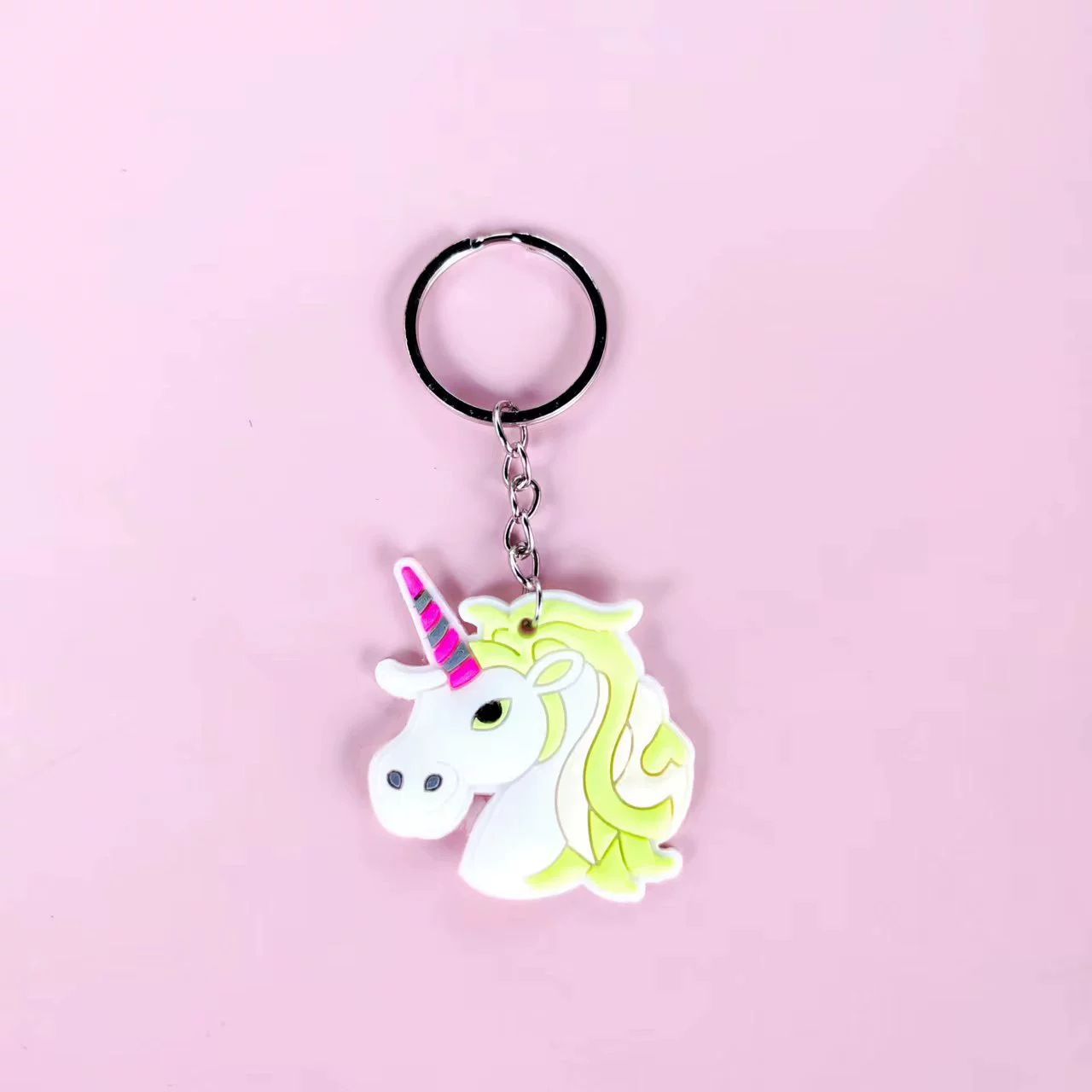 跨境新款亚马逊欧美独角兽钥匙扣派对礼品儿童饰品PVC软胶钥匙链详情17