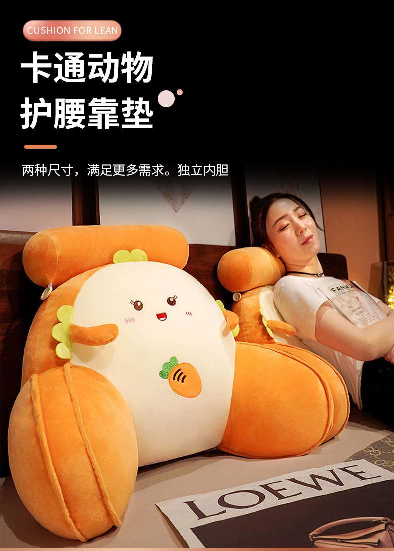 抱枕床头软包大靠垫卡通靠枕沙发冬季护腰靠垫可爱抱枕可拆洗批发详情3