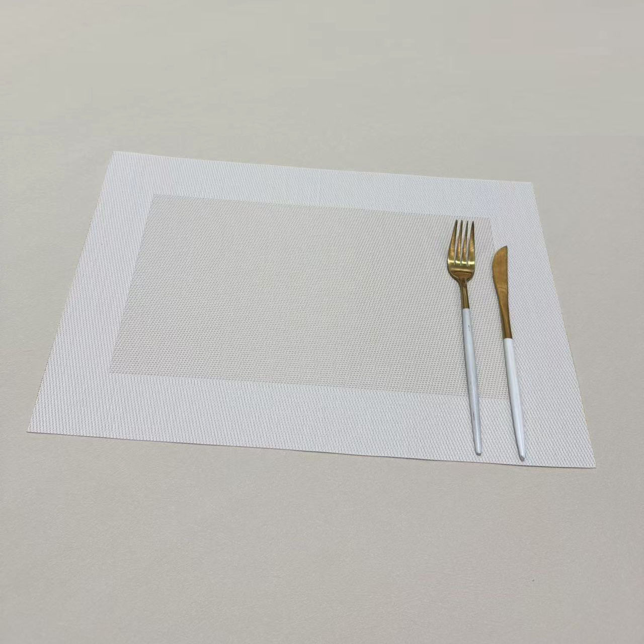 方框环保餐垫欧式PVC西餐隔热垫长方形日式简约餐桌垫杯垫碗垫详情9