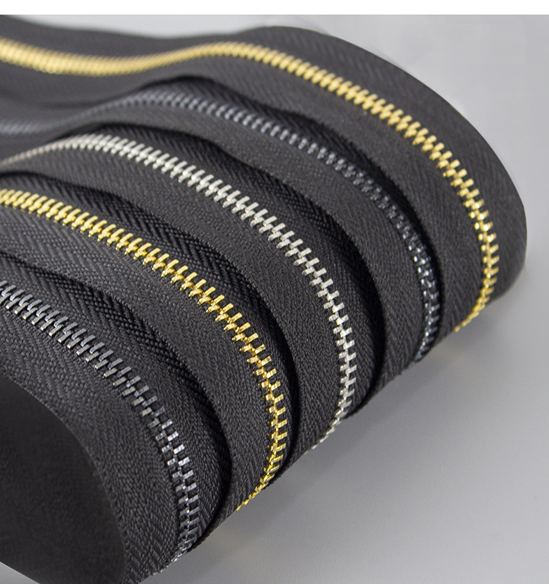 厂家现货批发5号金属拉链多色服装外套拉锁闭口单开双开真铜拉链详情11