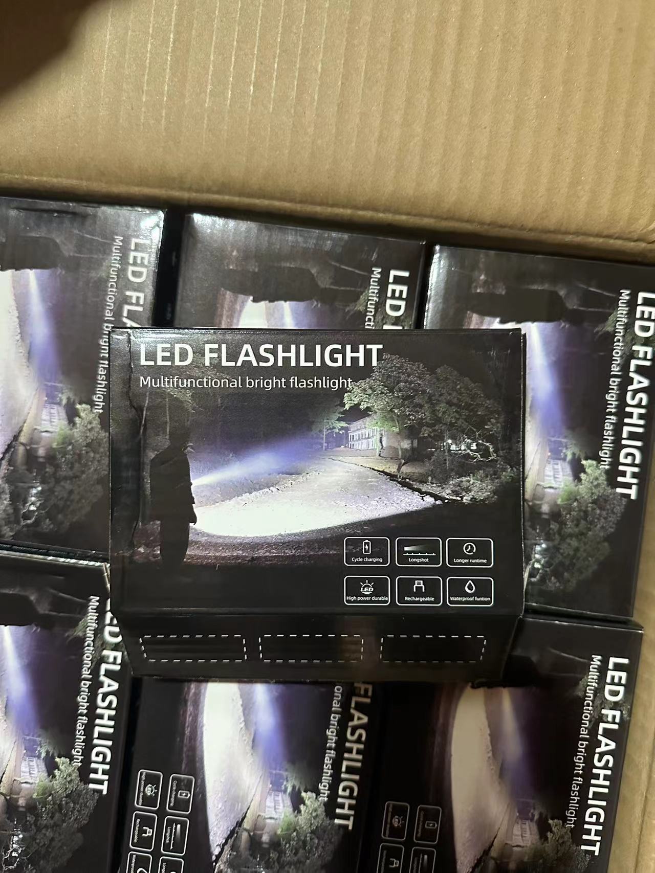 跨境抖音电商直播强光手电筒迷你便携充电多功能夹帽灯户外小手电详情14