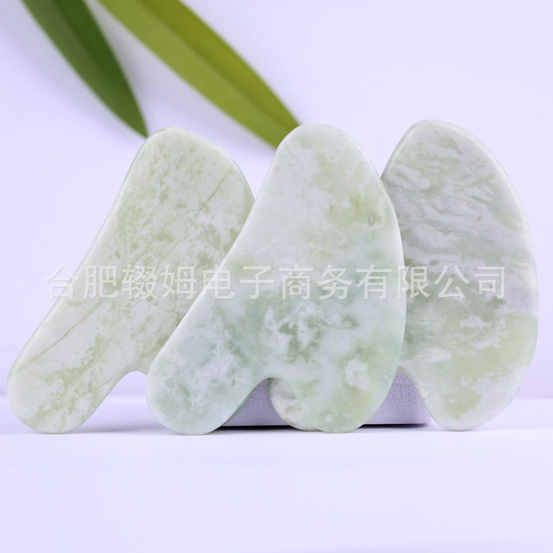 天然玉石刮痧板按摩器面部脸部全系经络刮痧板甲翠绿玉刮痧片皮肤护理工具详情4