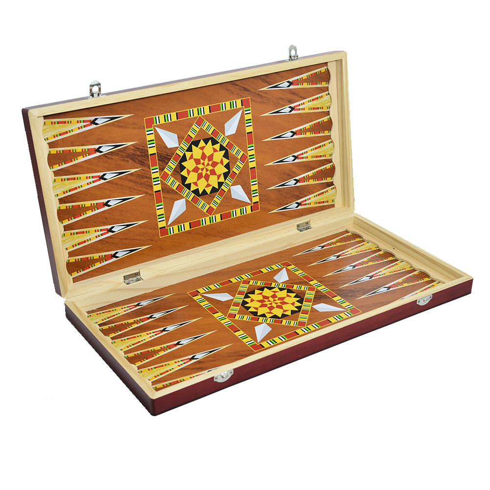 Wholesale of three-in-one wooden chess portable folding multi-size leisure and entertainment chessboard, gifts for foreign trade gatherings pic 9