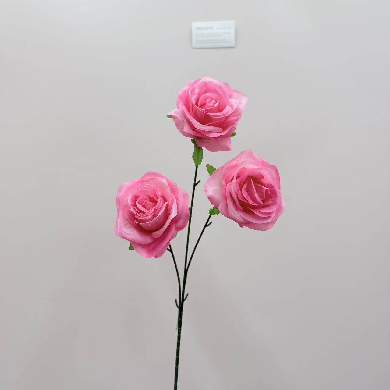 仿真花3头玫瑰花钻石玫婚庆用花仿真玫瑰花假花婚庆地排花艺装饰详情14