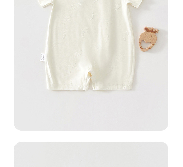 Baby one-piece suit, summer short-sleeved thin clothes, newborn one-piece suit, cotton mottled hatsuit, baby crawling suit pic 19