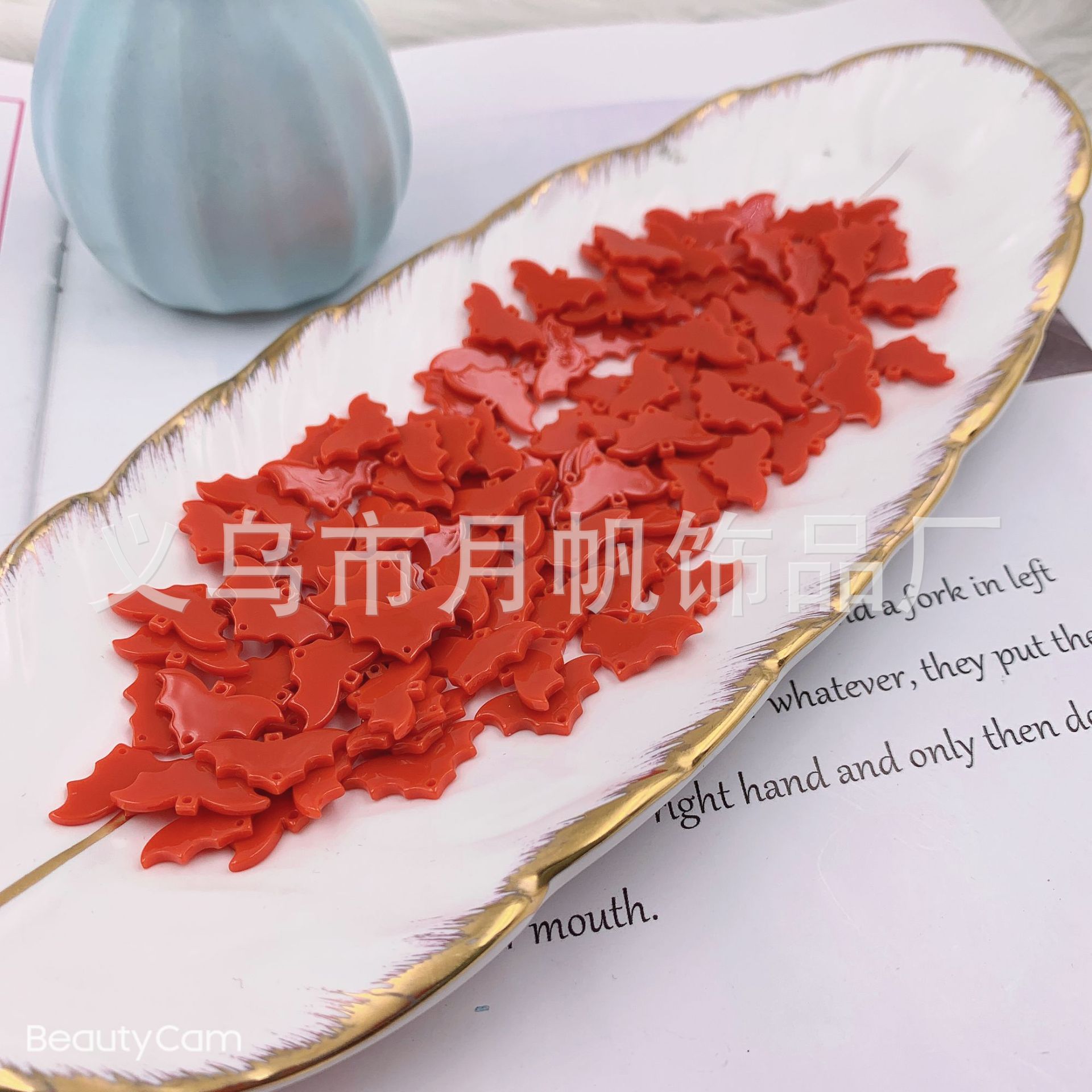 DIY南瓜笑脸汉服耳坠耳饰手链挂件吊坠配件厂家库存尾货亏本处理详情8