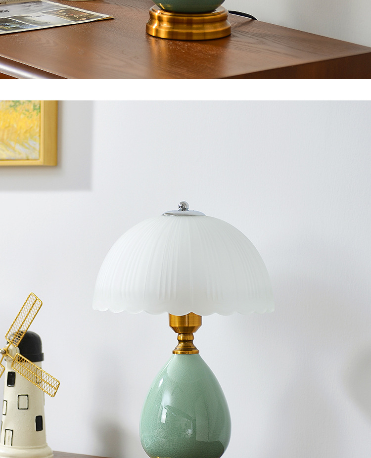 陶瓷台灯美式复古卧室床头台灯网红爆款中山灯具跨境电商外贸工厂详情9