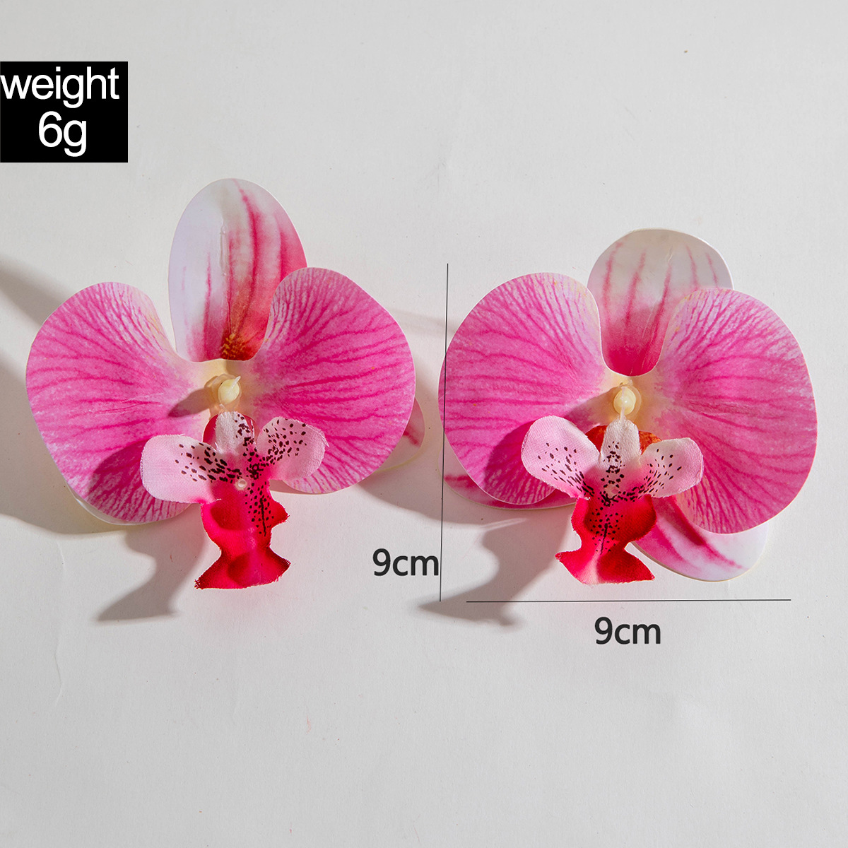 亚马逊跨境立体彩色大 蝴蝶兰花耳环 清新氛围感仿真 花卉耳饰女详情14