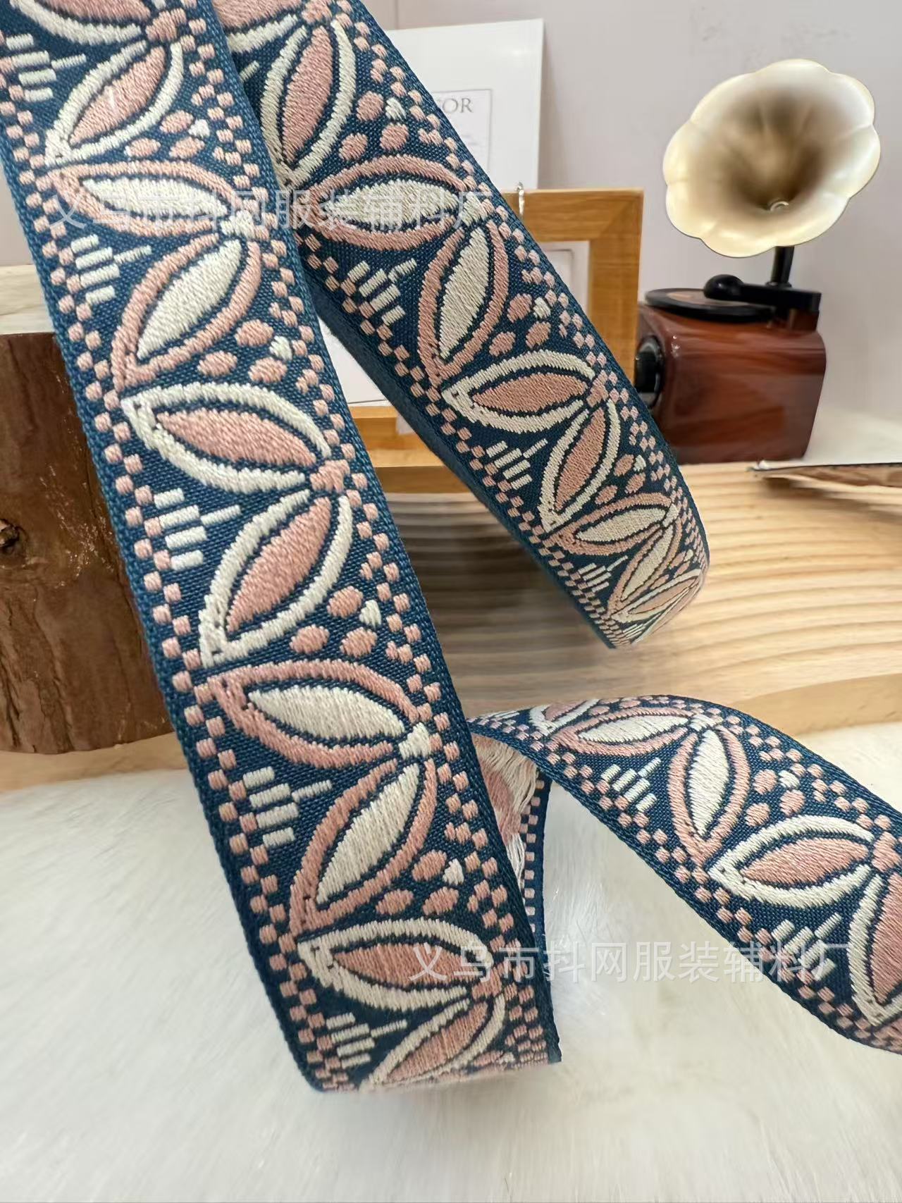 3.1cm flying saucer ethnic style jacquard embroidery webbing gift box packaging tape edge wrap tape performance costume accessories from the manufacturer pic 8