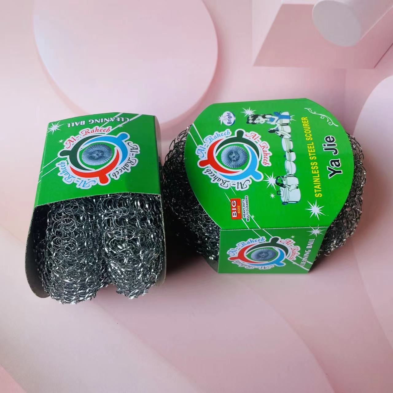 3 steel wool balls per pack, 480 yuan per box. 3 steel wool balls per pack, cleaning balls, steel wool brushes to remove oil stains and dirt, kitchen household cleaning balls, 2 yuan supply pic 3