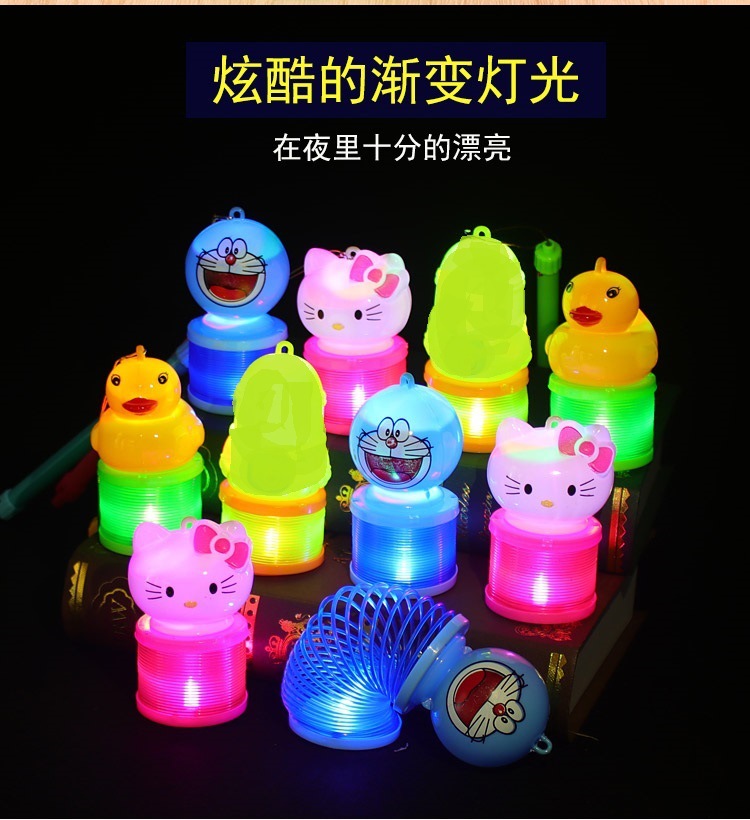 Luminous rainbow circle small lantern toys, new and unique cartoon lantern rainbow circle street stall wholesale supply pic 8