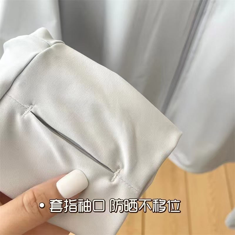 防晒衣冰丝女2025新款夏季原纱防紫外线长袖罩衫外套骑车服透气详情21