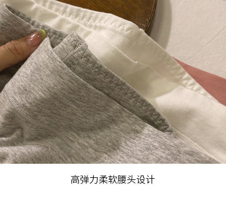 石墨烯纯棉内裤女中高腰全棉裆透气无痕秋冬季提臀收腹女士平角裤详情10