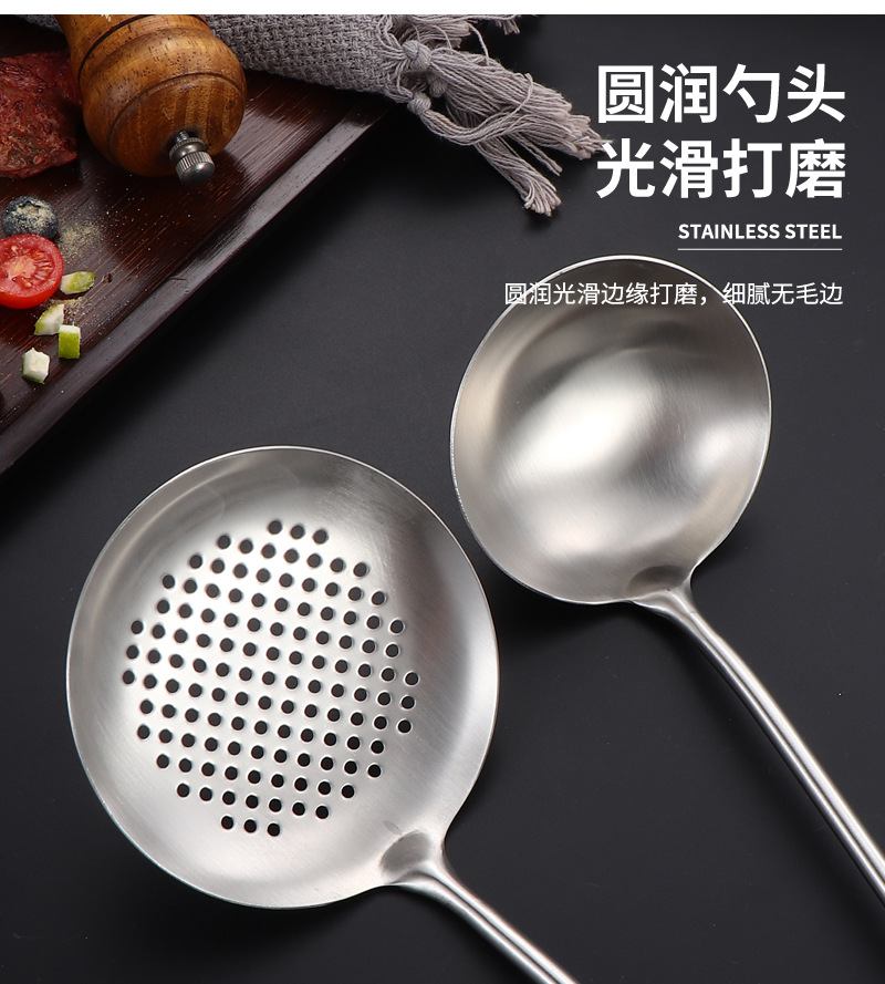跨境304不锈钢厨房用具套装烹饪工具铲勺肉叉食物夹土豆压搅拌器详情14